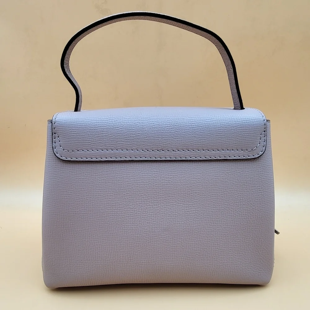 BURBERRY Camberley Calfskin Leather Pale Orchid Handbag, Authentic W/ COA..